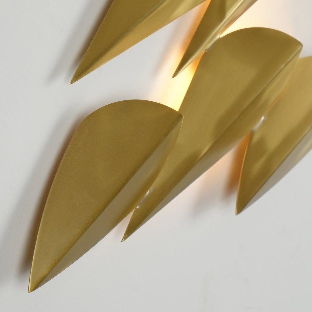 Avynis Abstract Brass Wall Light - Blowlighting