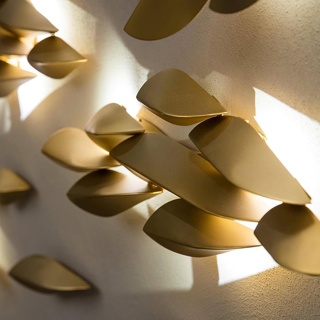 Avynis Abstract Brass Wall Light - Blowlighting