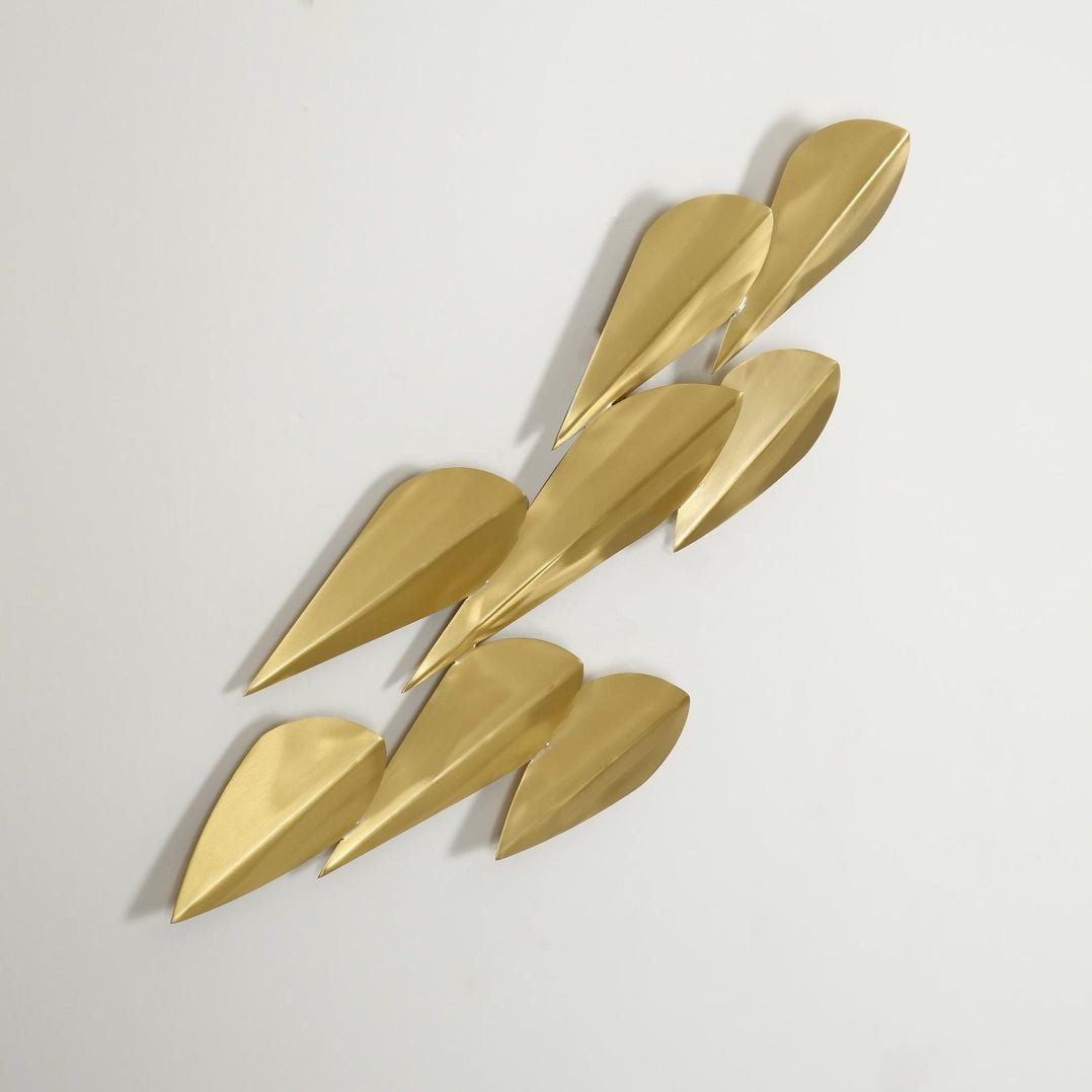 Avynis Abstract Brass Wall Light - Blowlighting