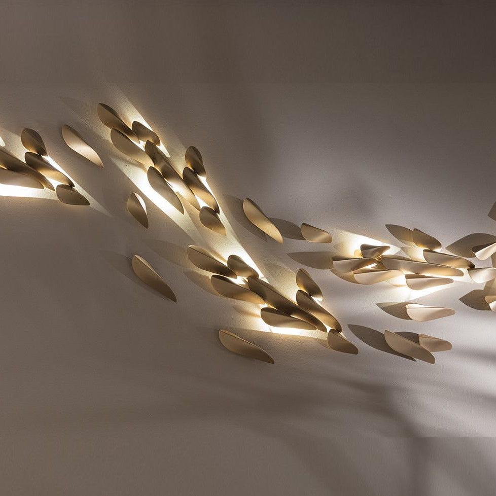 Avynis Abstract Brass Wall Light - Blowlighting