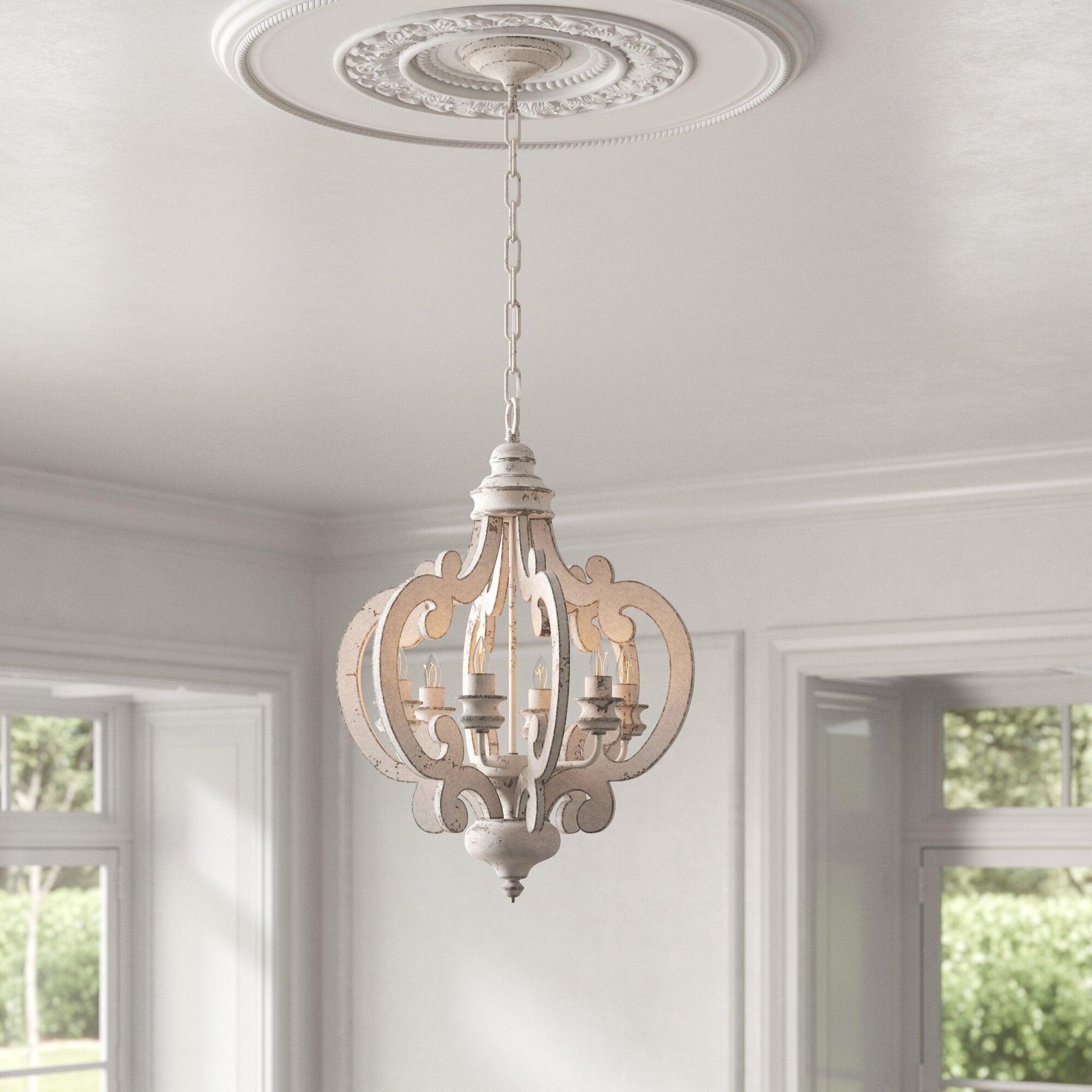 Antique White Style Chandelier - Blowlighting