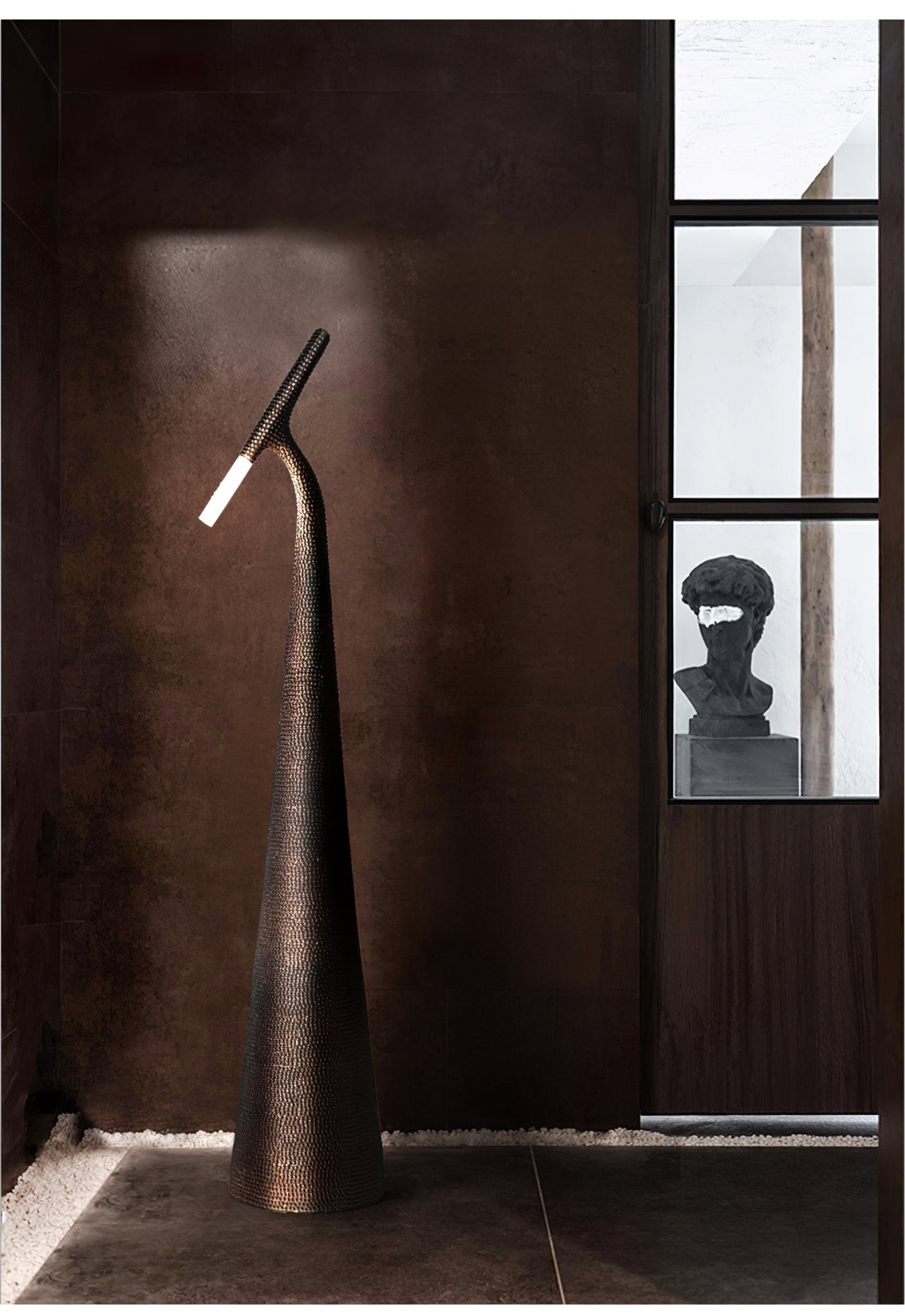 Sysolyra Textured Resin Floor Lamp - Blowlighting