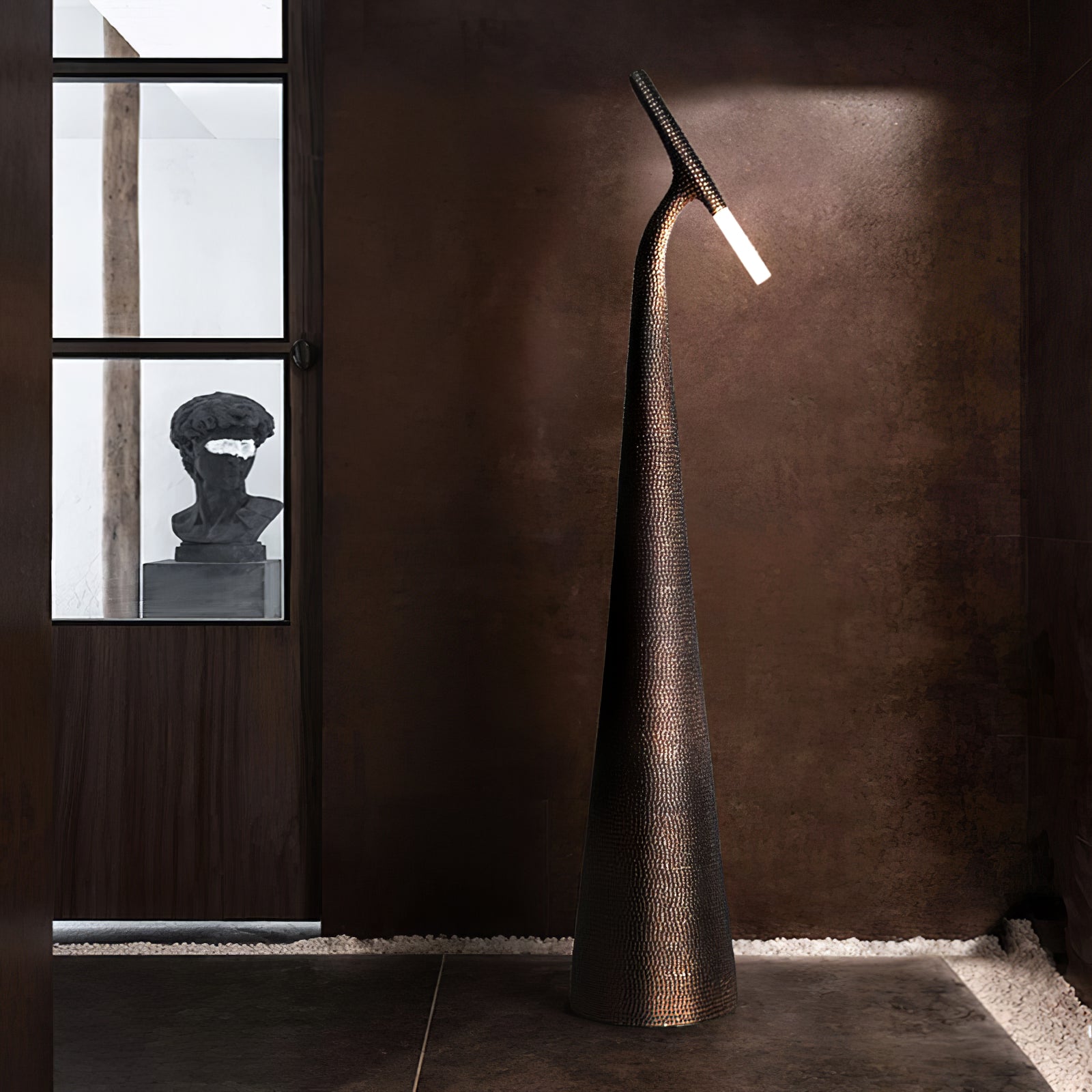 Sysolyra Textured Resin Floor Lamp - Blowlighting