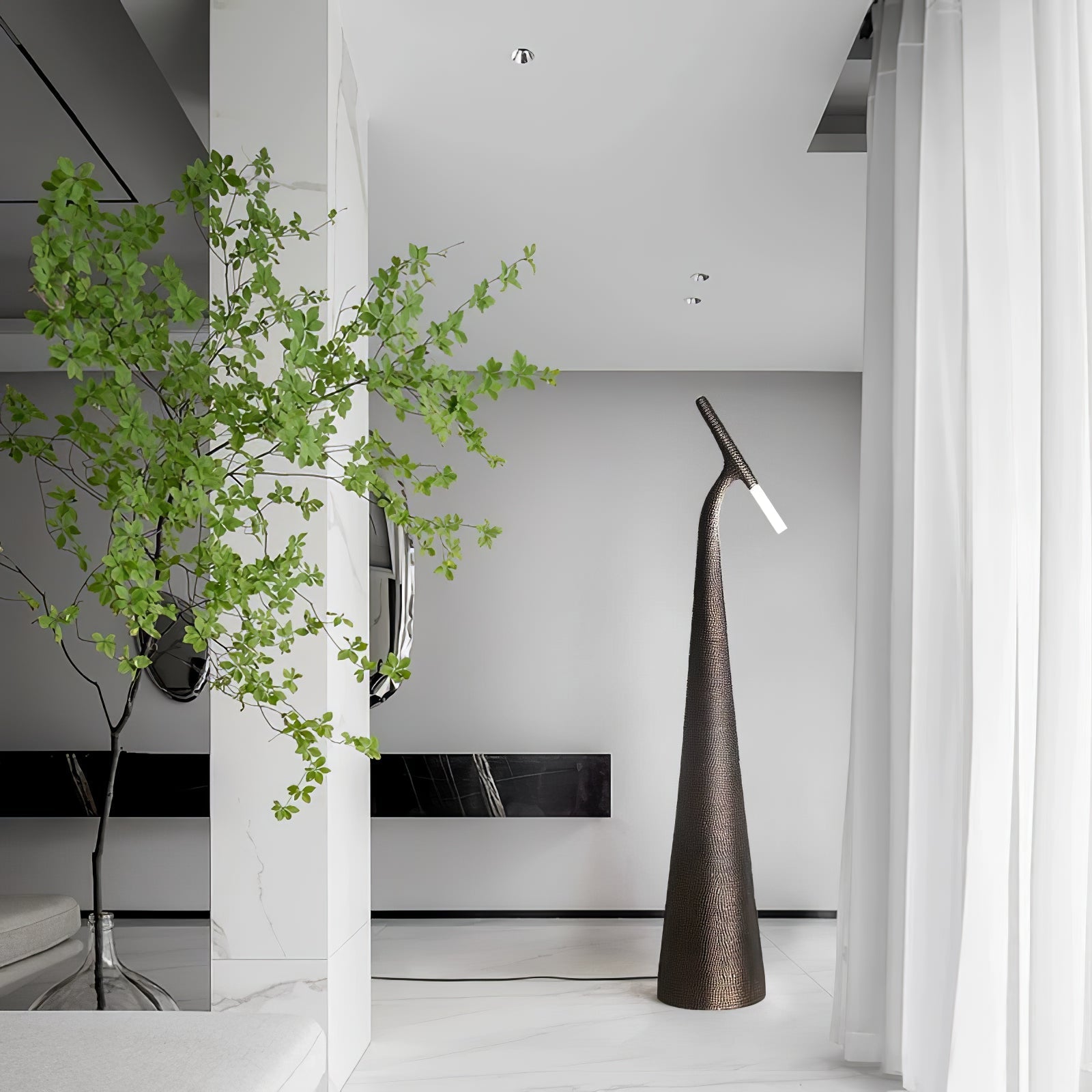 Sysolyra Textured Resin Floor Lamp - Blowlighting