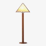 Ersolan Triangular Wood & Fabric Floor Lamp - Blowlighting