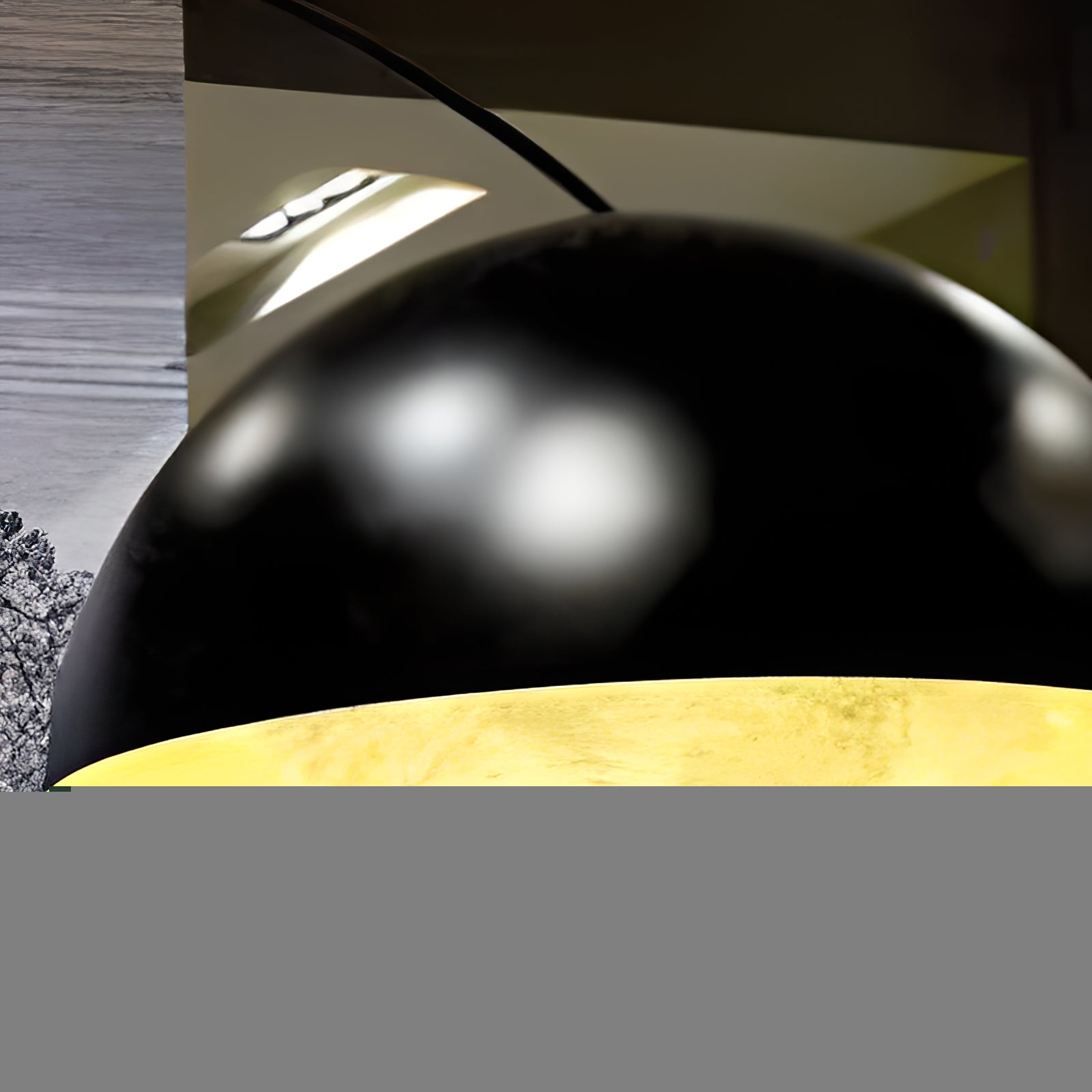 Cutalus Curved Black Metal Arc Floor Lamp - Blowlighting