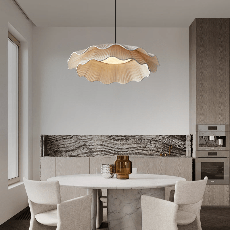 Arwen Fabric Wave Pendant Lamp - Blowlighting