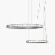 Avzorion Modern Minimalist Ring Glass Metal Chandelier - Blowlighting