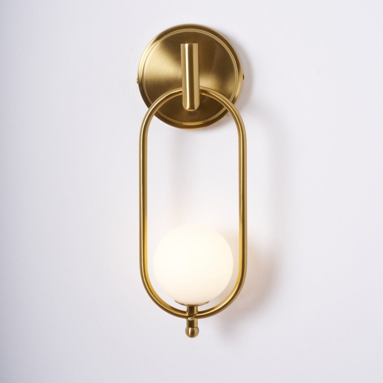 Cumirisra Modern Minimalist Brass Glass Wall Light - Blowlighting
