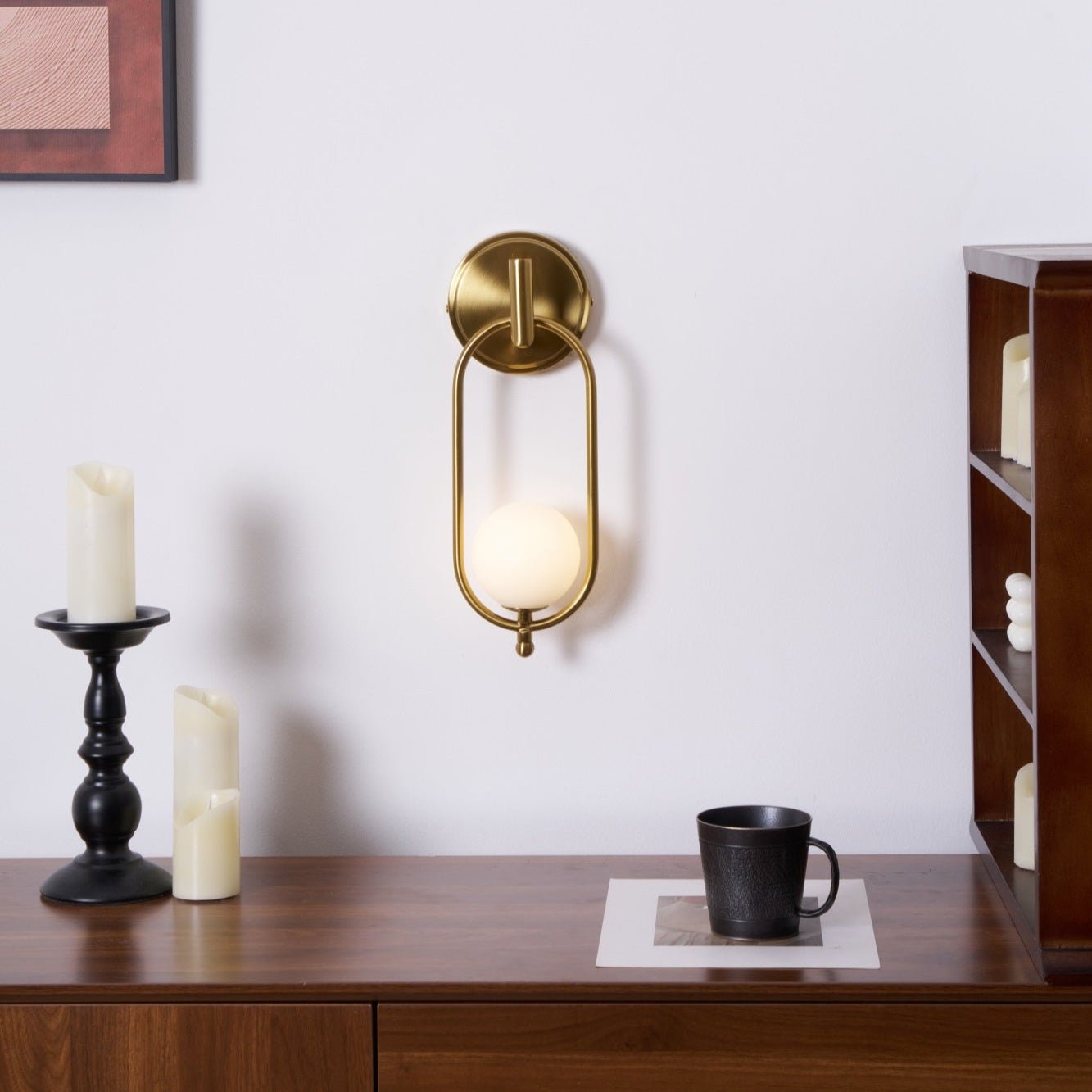 Cumirisra Modern Minimalist Brass Glass Wall Light - Blowlighting