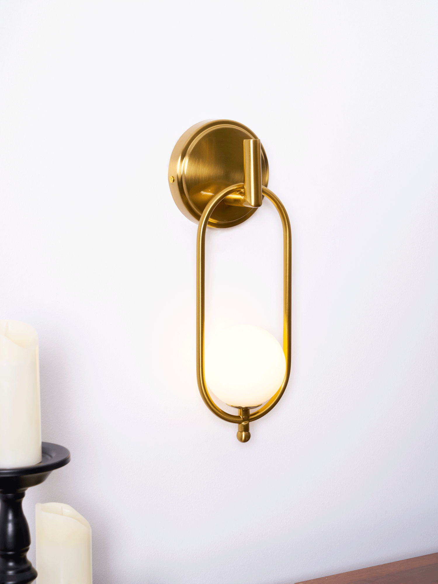 Cumirisra Modern Minimalist Brass Glass Wall Light - Blowlighting