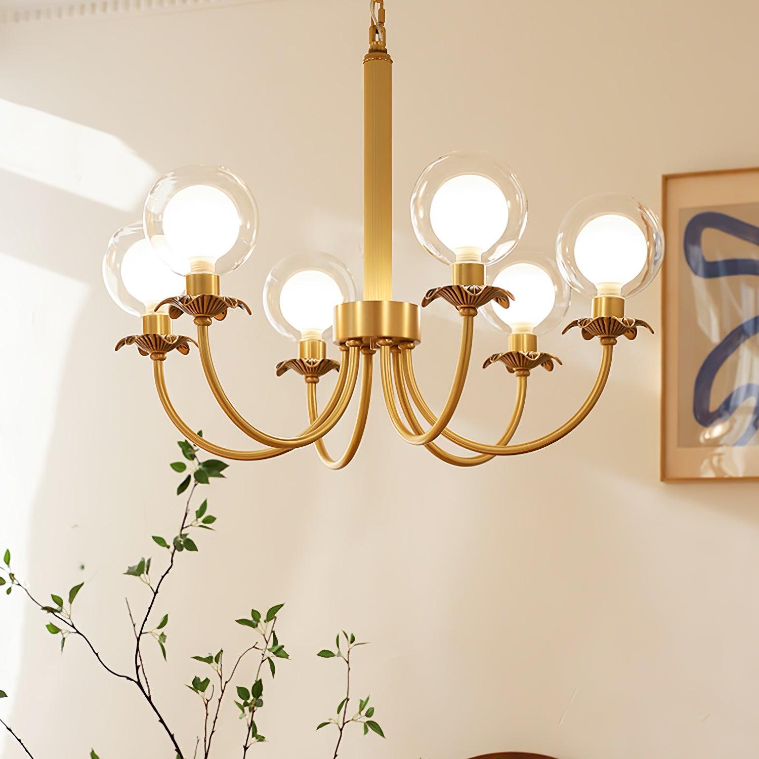 Crown Classic Glass Chandelier - Blowlighting