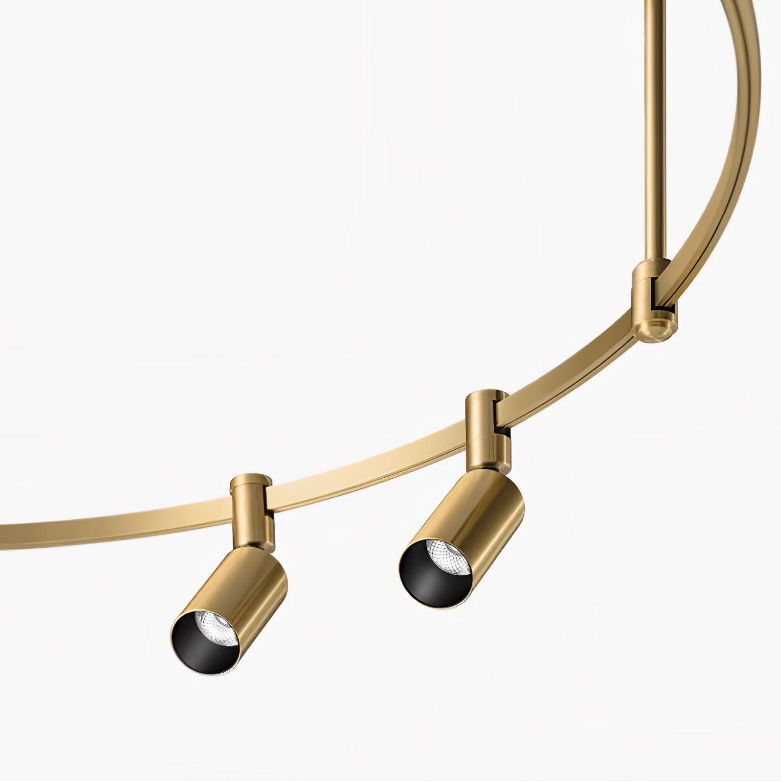 Ivrinir Ringed Brass Pendant Lamp - Blowlighting