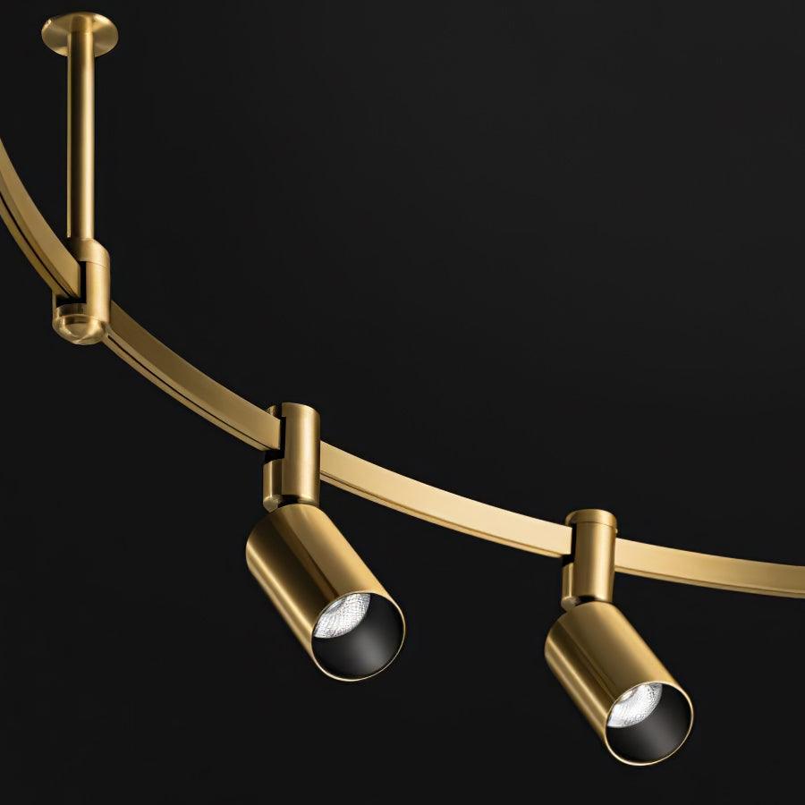 Ivrinir Ringed Brass Pendant Lamp - Blowlighting