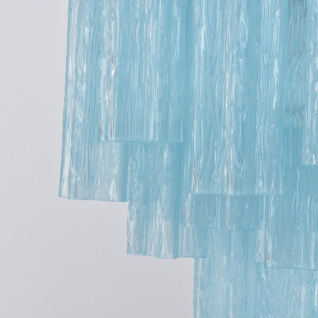 Aurora Chandelier Azzura Murano Glass Tube Coastal - Blowlighting