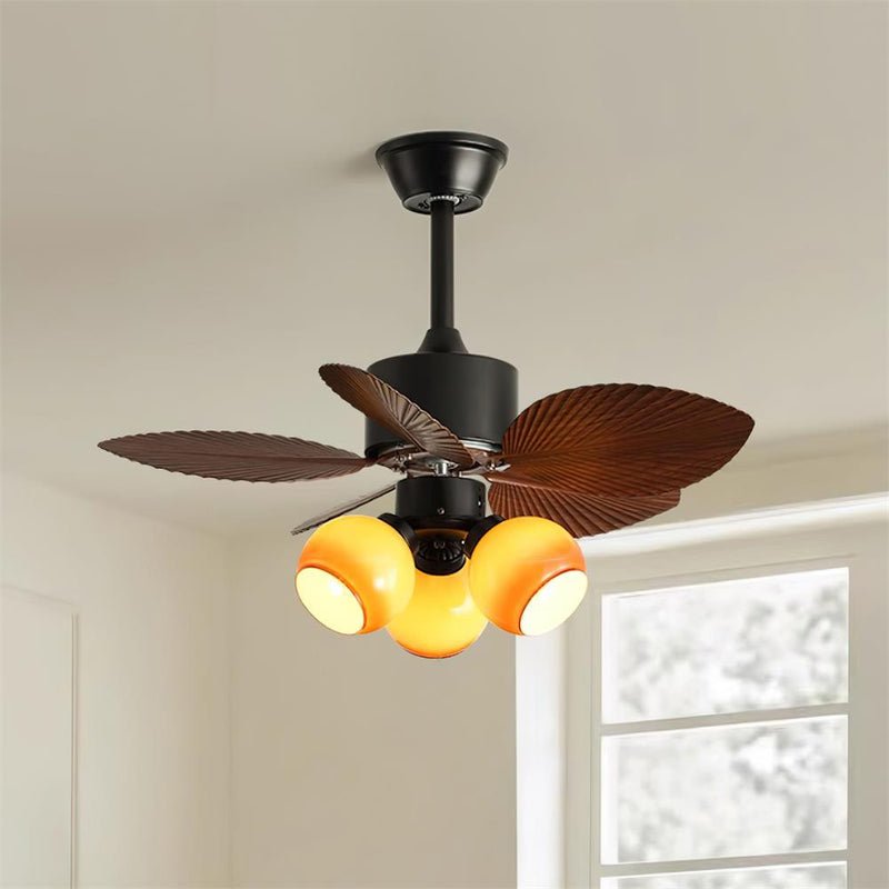 Nerina Tropical Glass Ceiling Fan Light - Blowlighting