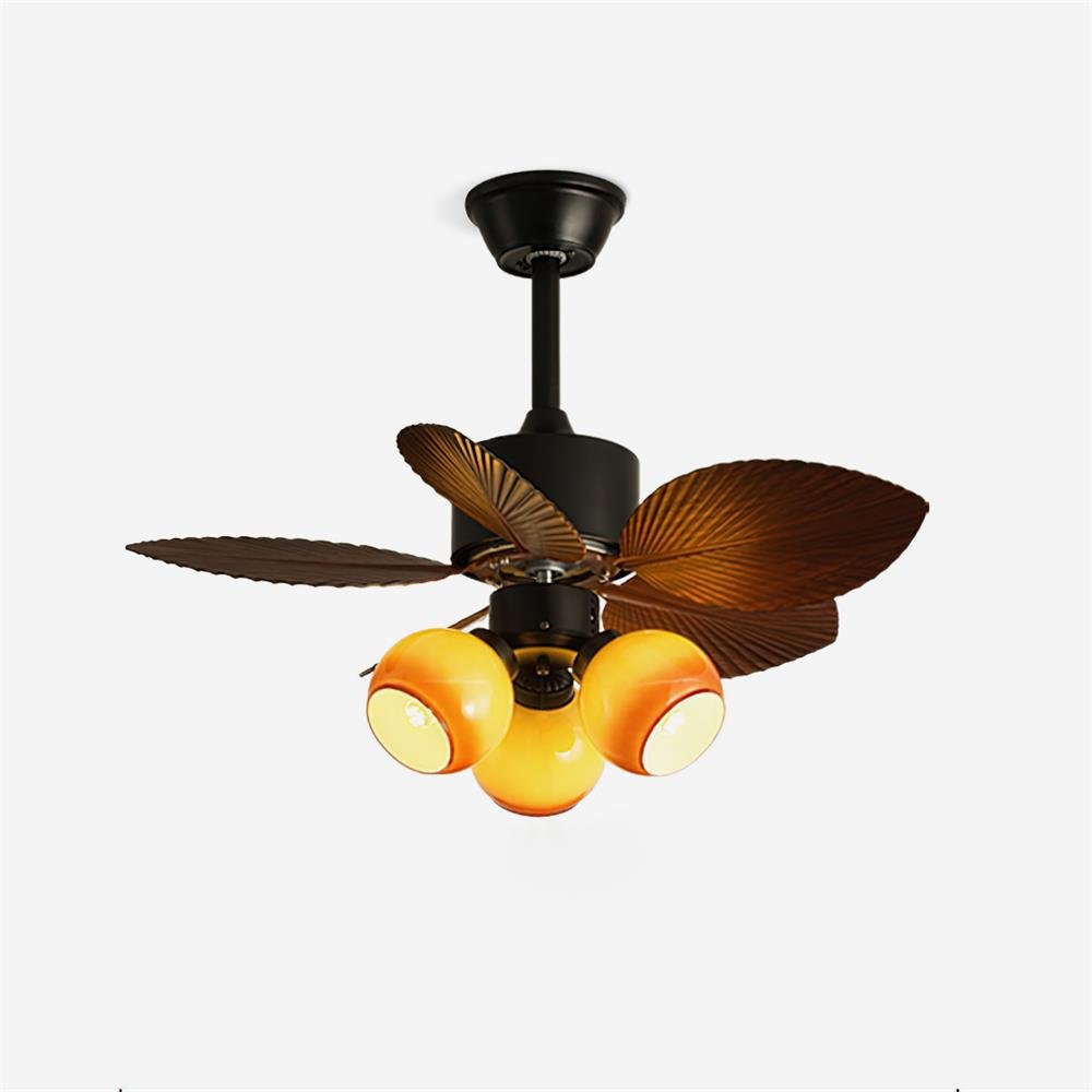 Nerina Tropical Glass Ceiling Fan Light - Blowlighting