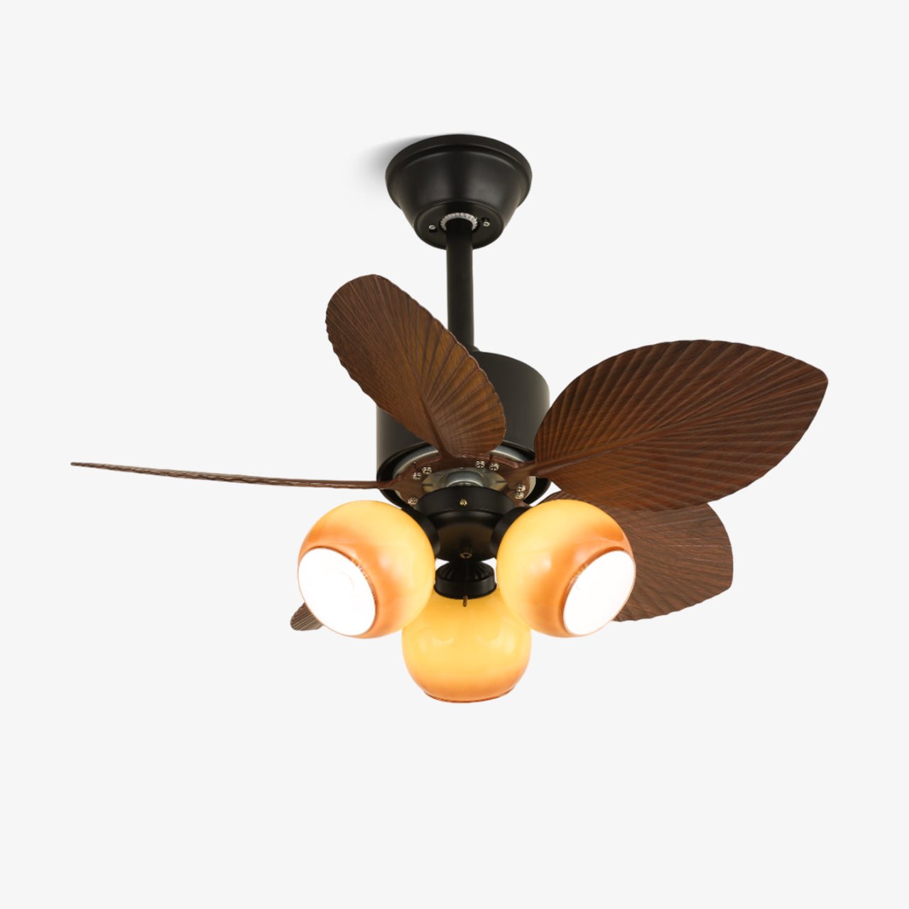 Nerina Tropical Glass Ceiling Fan Light - Blowlighting