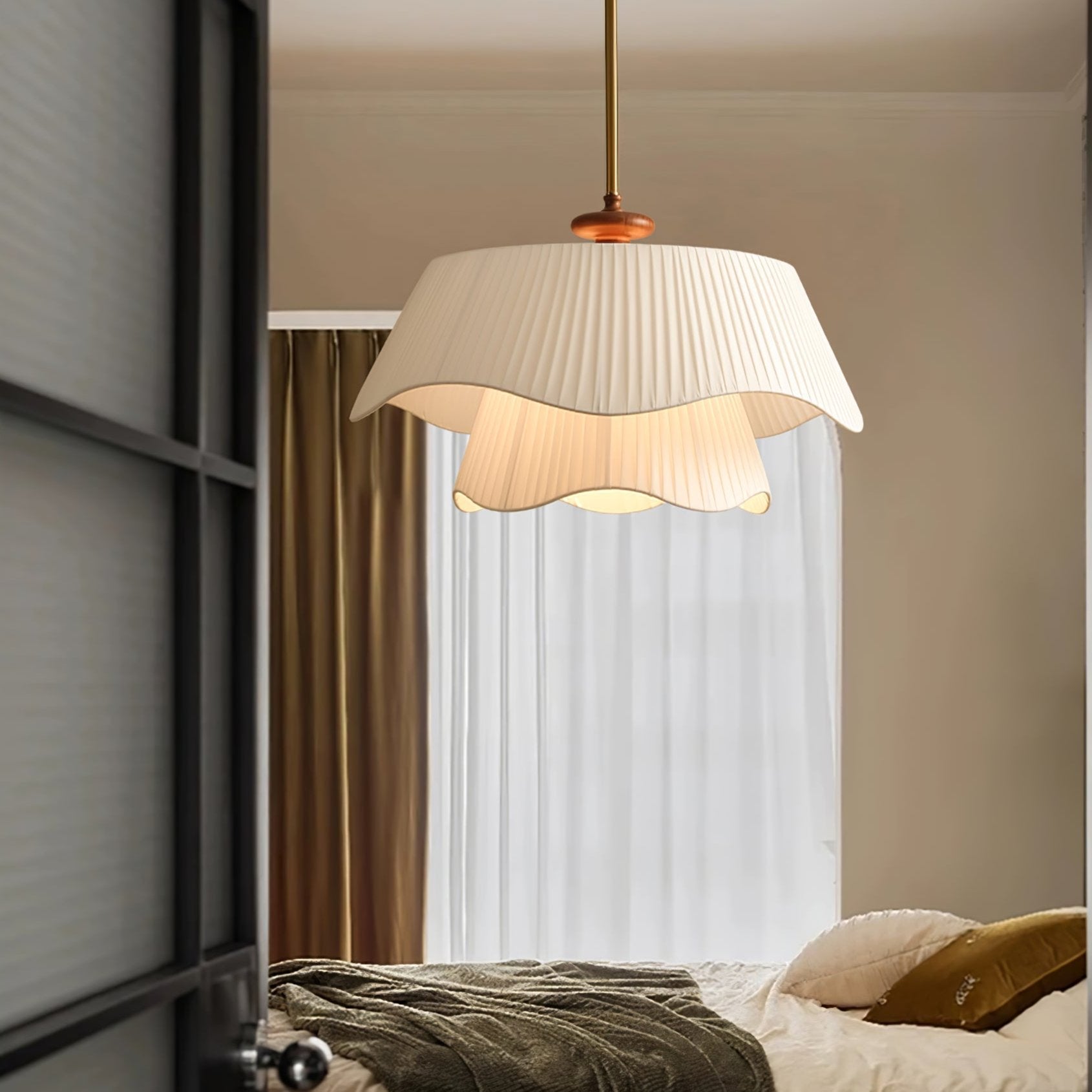 Aphais Premium Elegance Wood Metal Pendant Lamp - Blowlighting