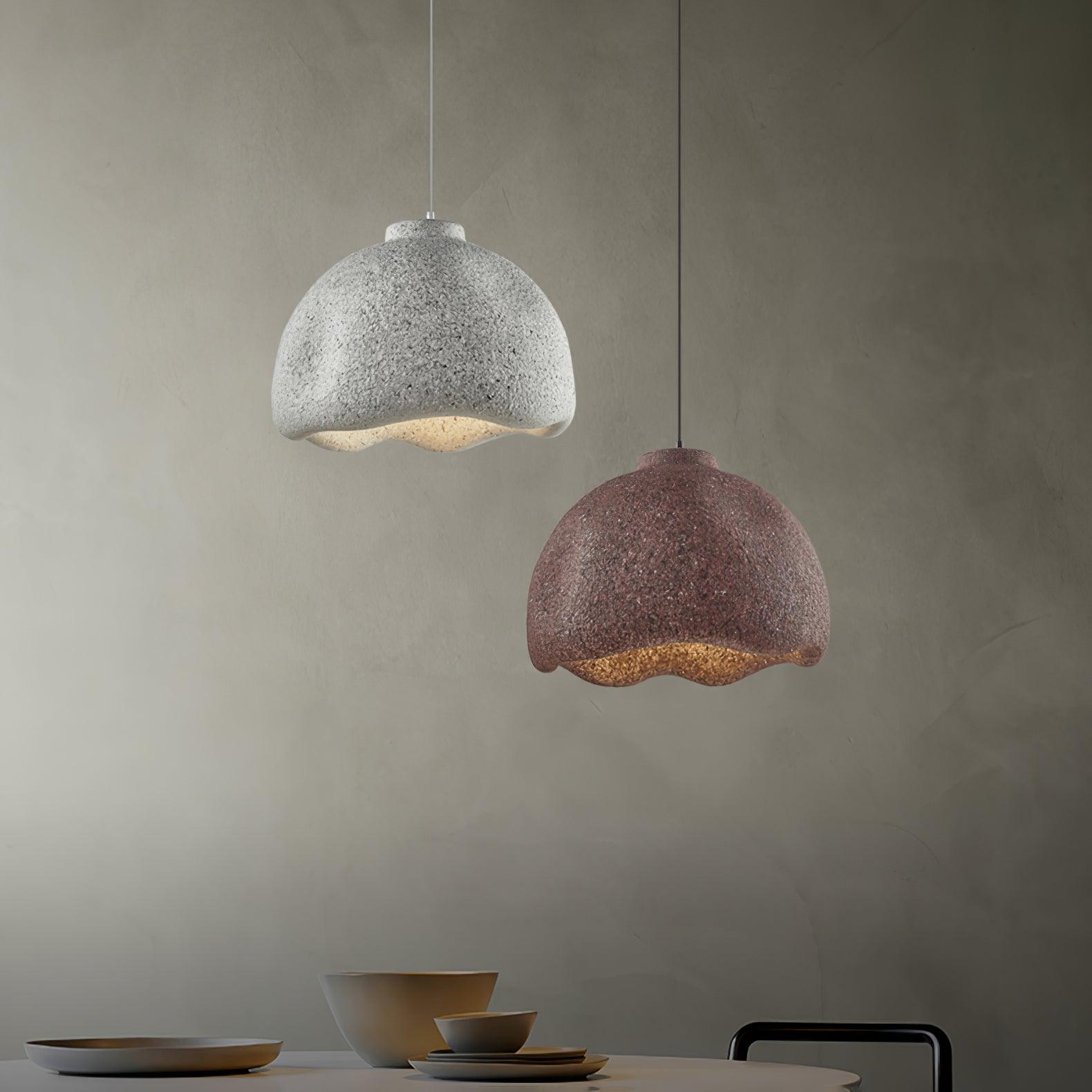 Icarila Modern Minimalist Speckled Metal Plastic Pendant Lamp - Blowlighting