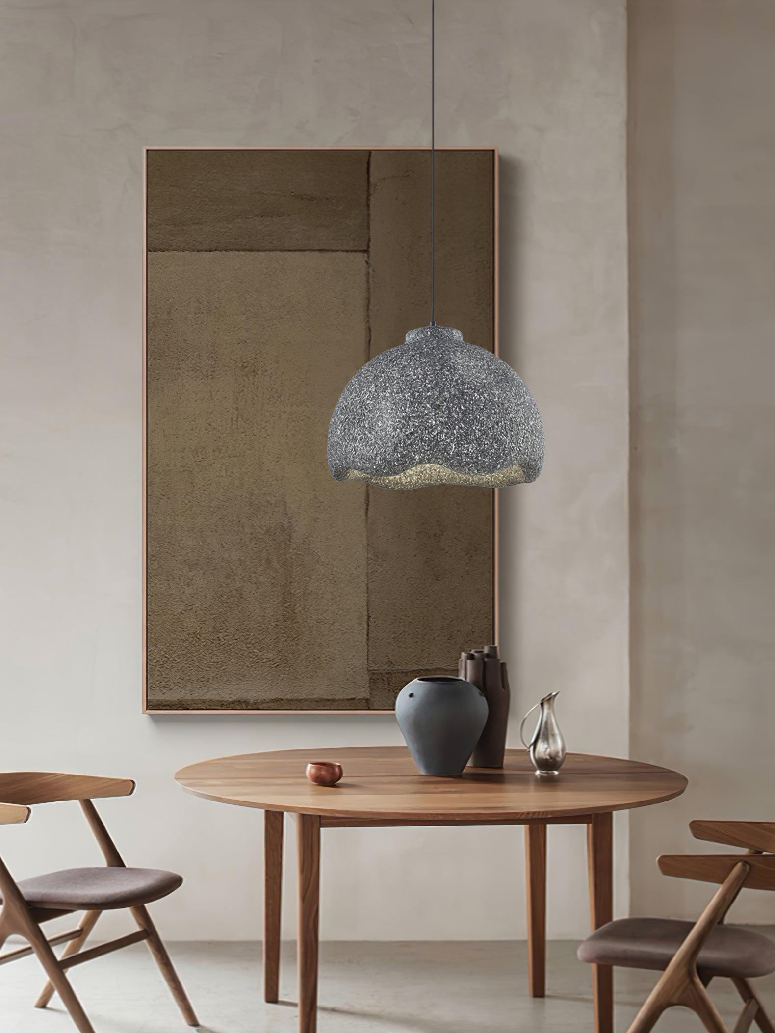 Icarila Modern Minimalist Speckled Metal Plastic Pendant Lamp - Blowlighting