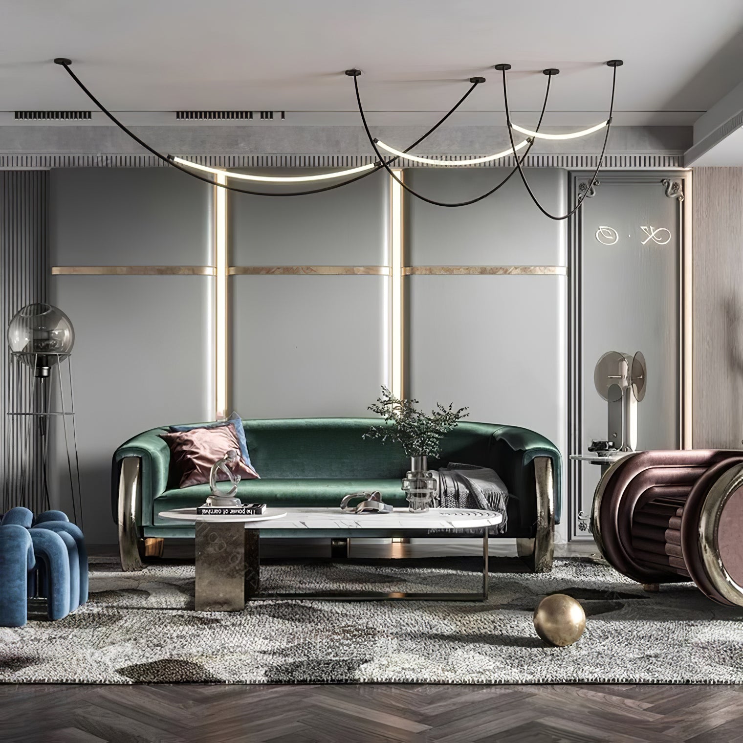 Belt Pendant Lamp - Blowlighting