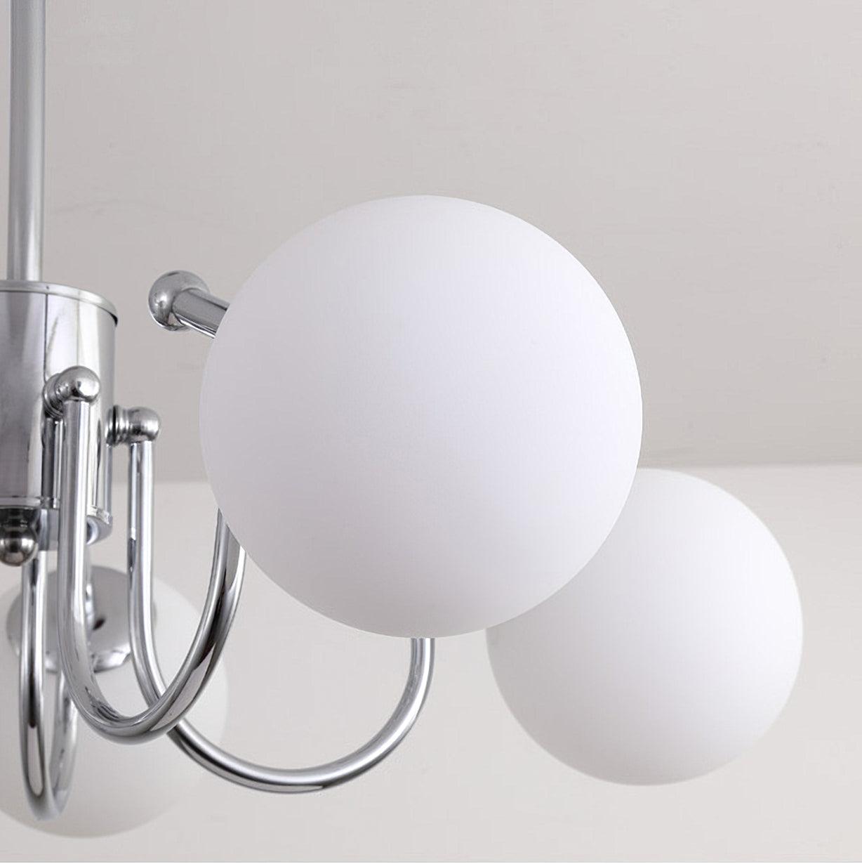Aurora Chandelier Globe Chrome Modern - Blowlighting