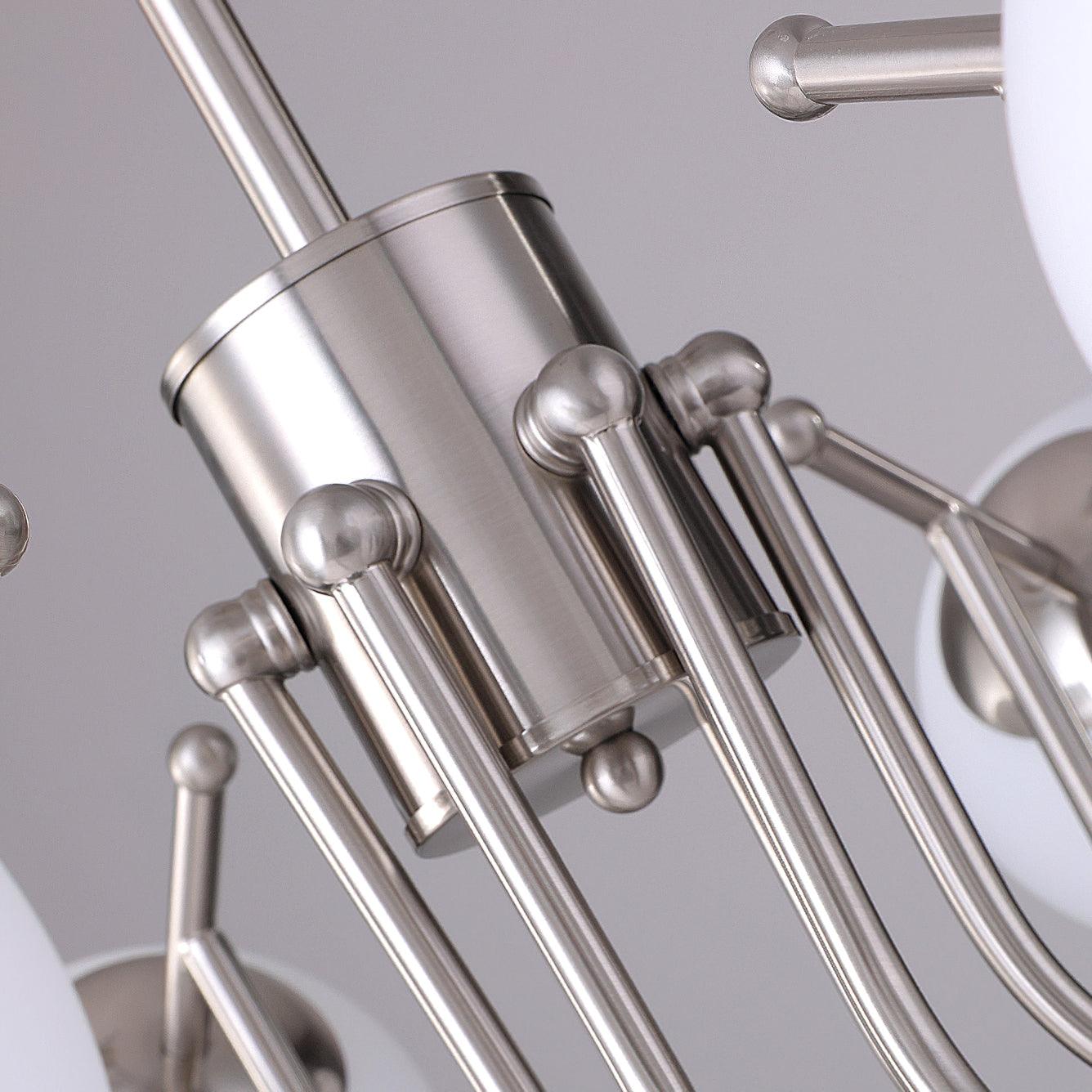 Aurora Chandelier Globe Chrome Modern - Blowlighting