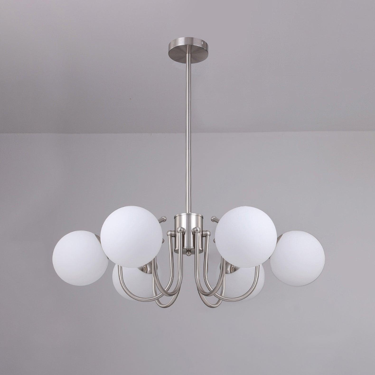 Aurora Chandelier Globe Chrome Modern - Blowlighting