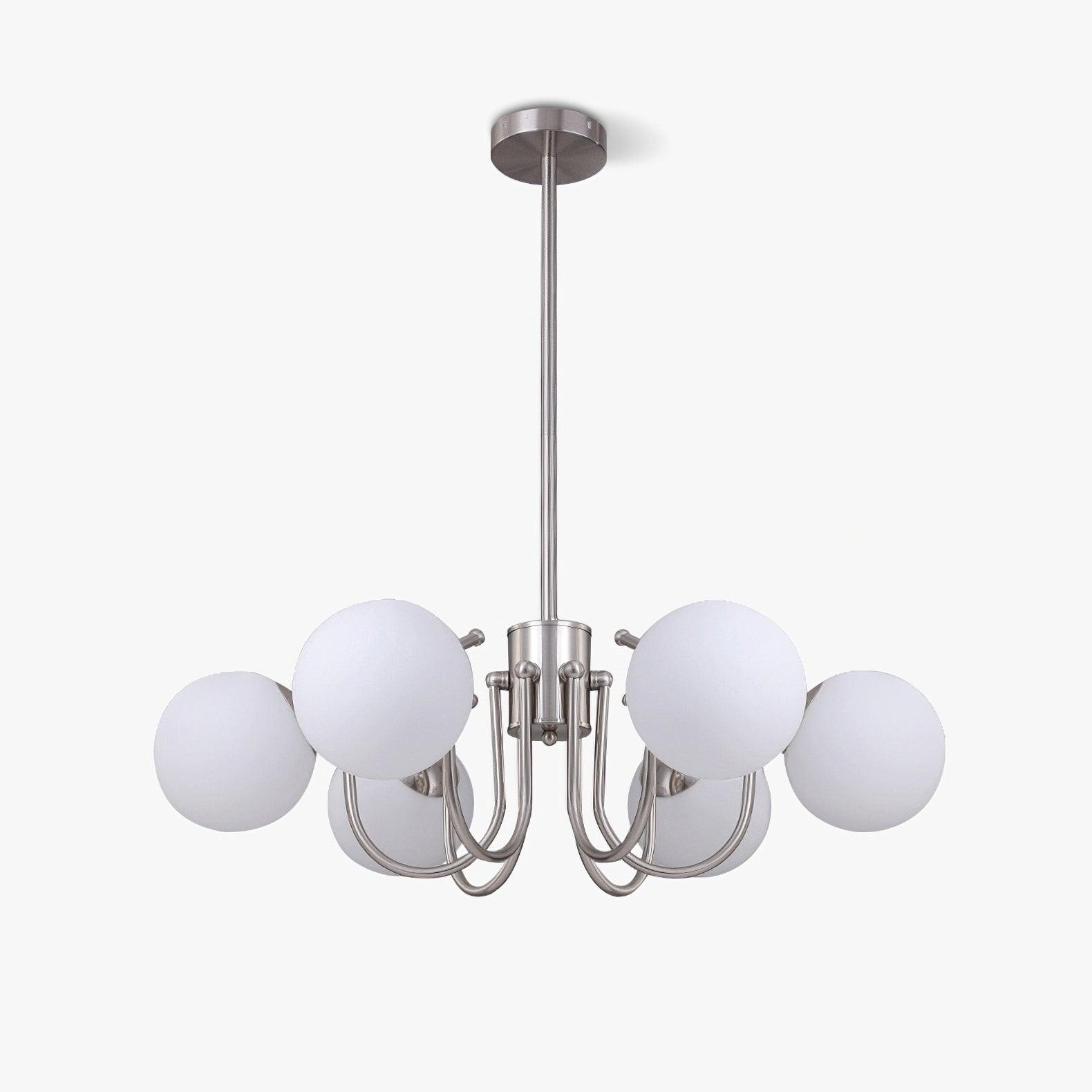 Aurora Chandelier Globe Chrome Modern - Blowlighting
