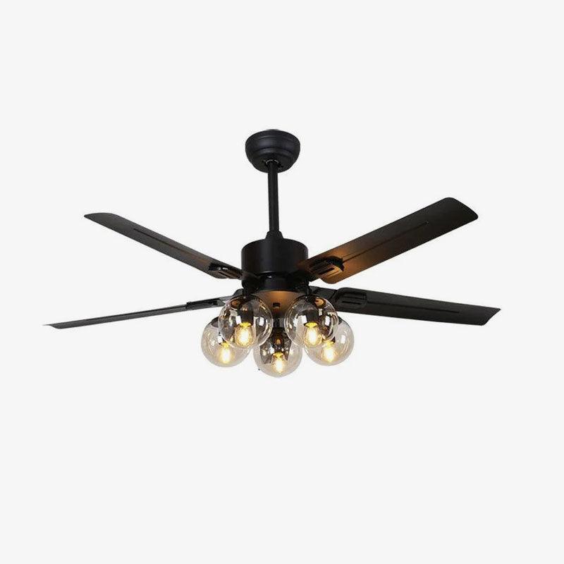 Black Vintage Ceiling Fan Light - Blowlighting