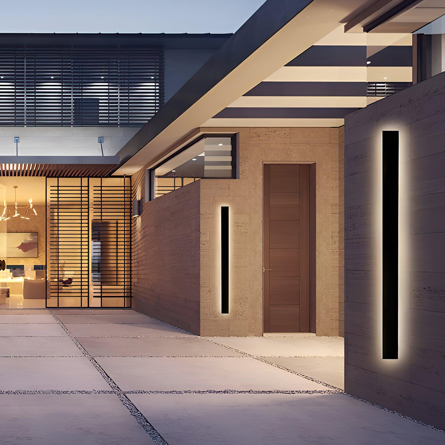 Long Strip Solar Outdoor Sconce - Blowlighting