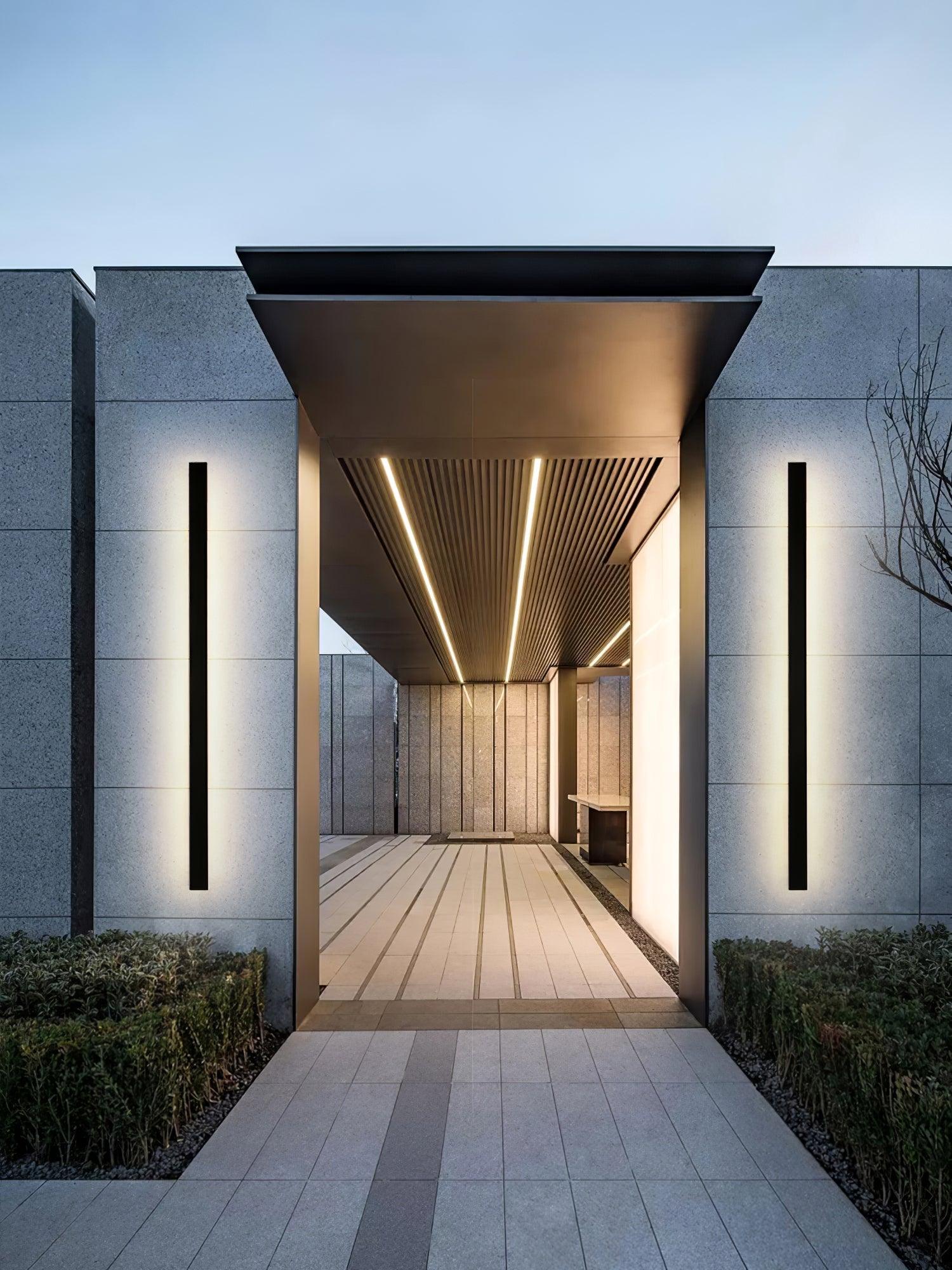 Long Strip Solar Outdoor Sconce - Blowlighting