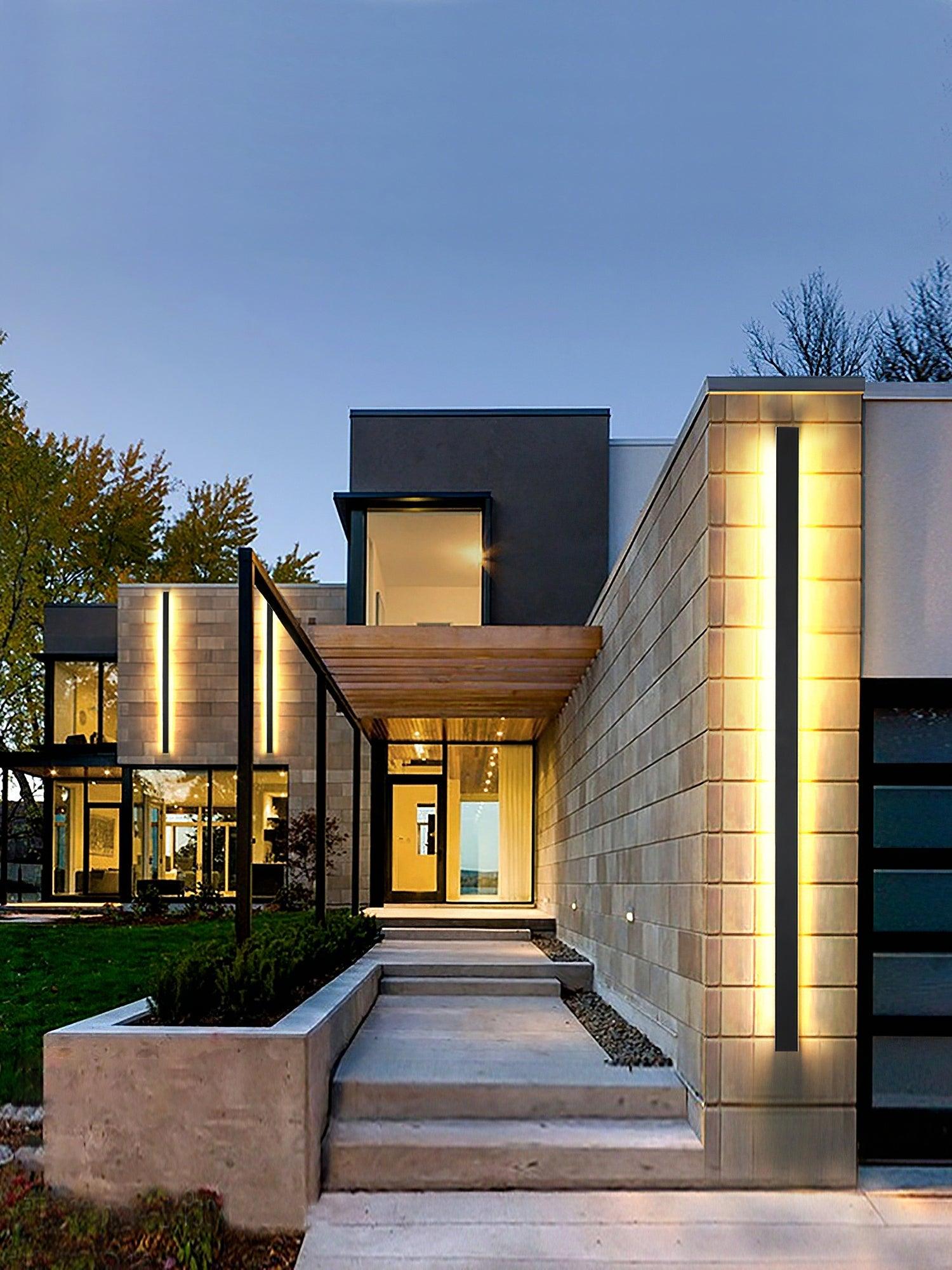 Long Strip Solar Outdoor Sconce - Blowlighting