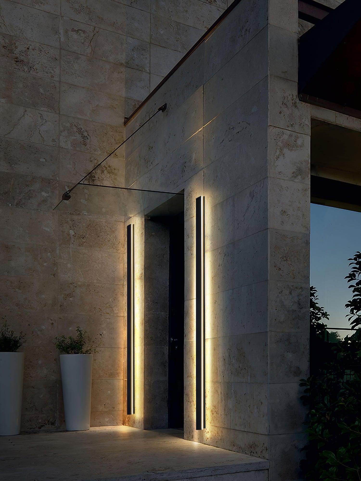 Long Strip Solar Outdoor Sconce - Blowlighting