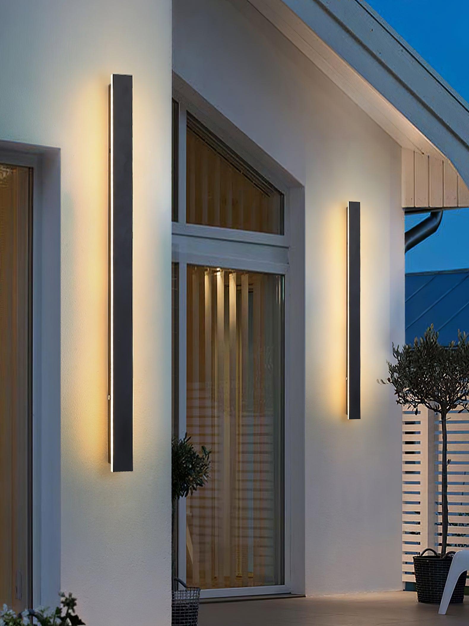 Long Strip Solar Outdoor Sconce - Blowlighting