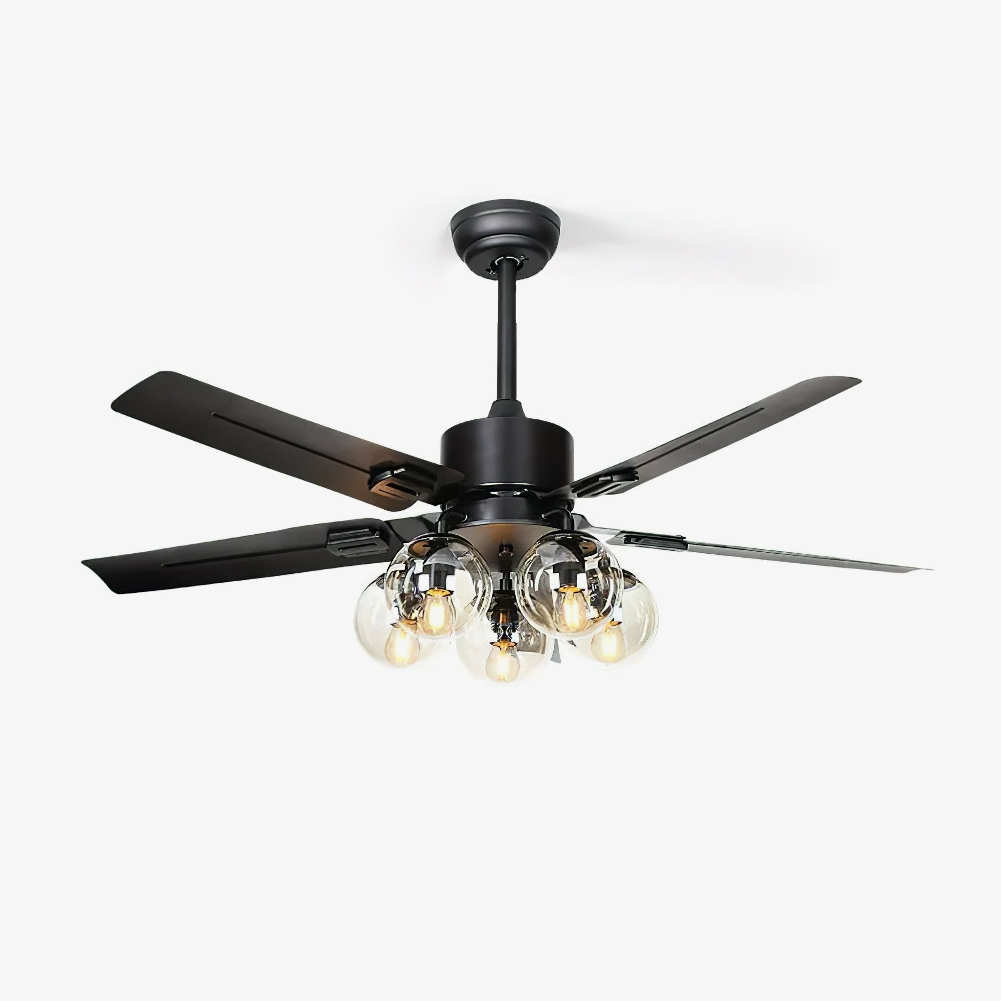 Black Vintage Ceiling Fan Light - Blowlighting