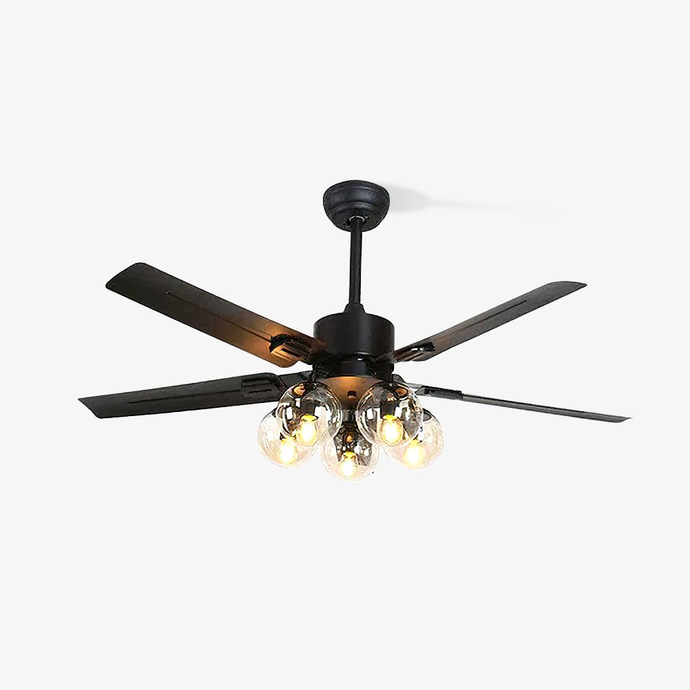 Black Vintage Ceiling Fan Light - Blowlighting