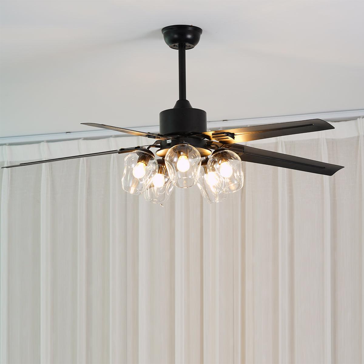 Black Vintage Ceiling Fan Light - Blowlighting