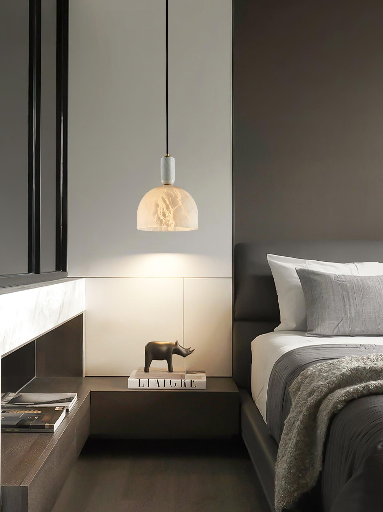 Culiror Minimalist Alabaster Pendant Light - Blowlighting