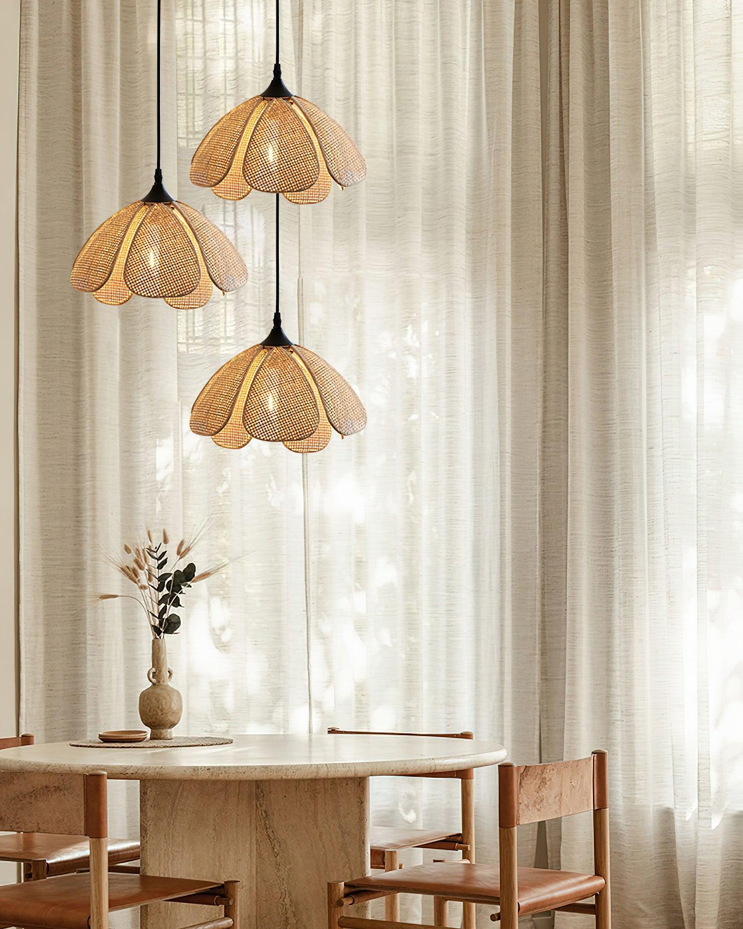 Bloom Rattan Pendant Lamp - Blowlighting