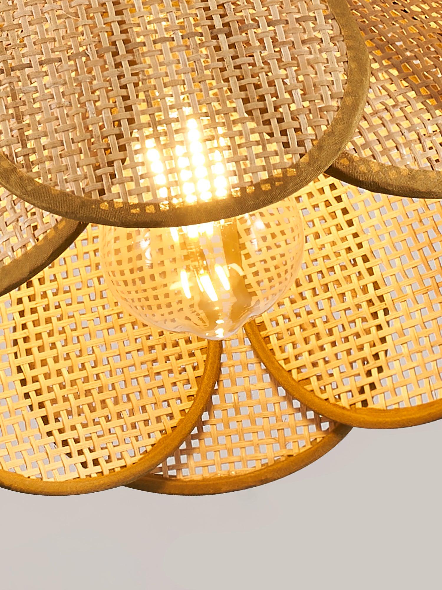 Bloom Rattan Pendant Lamp - Blowlighting