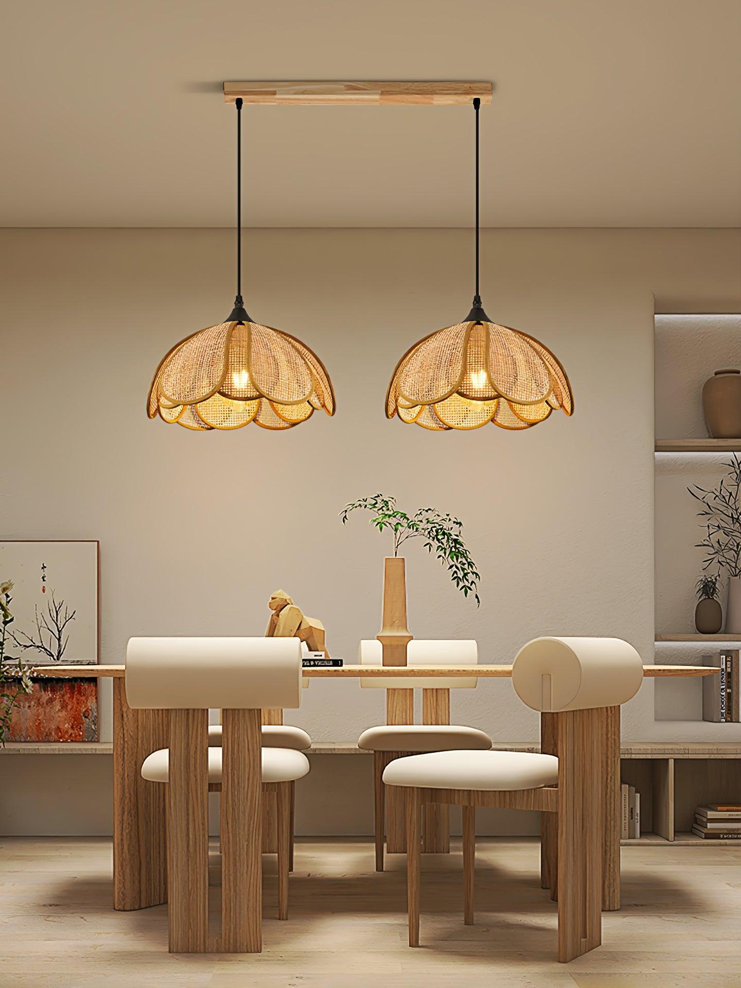 Bloom Rattan Pendant Lamp - Blowlighting