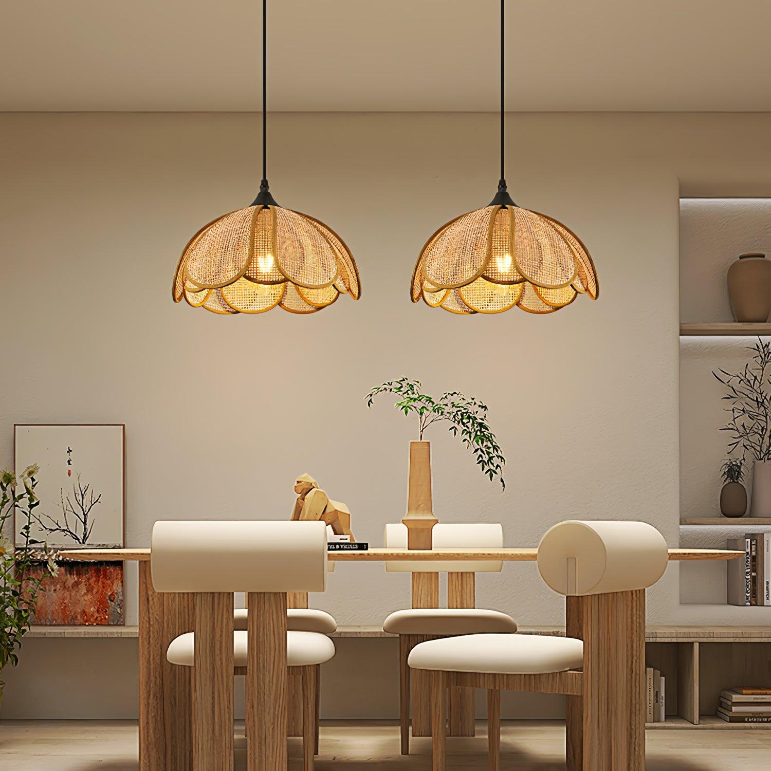 Bloom Rattan Pendant Lamp - Blowlighting
