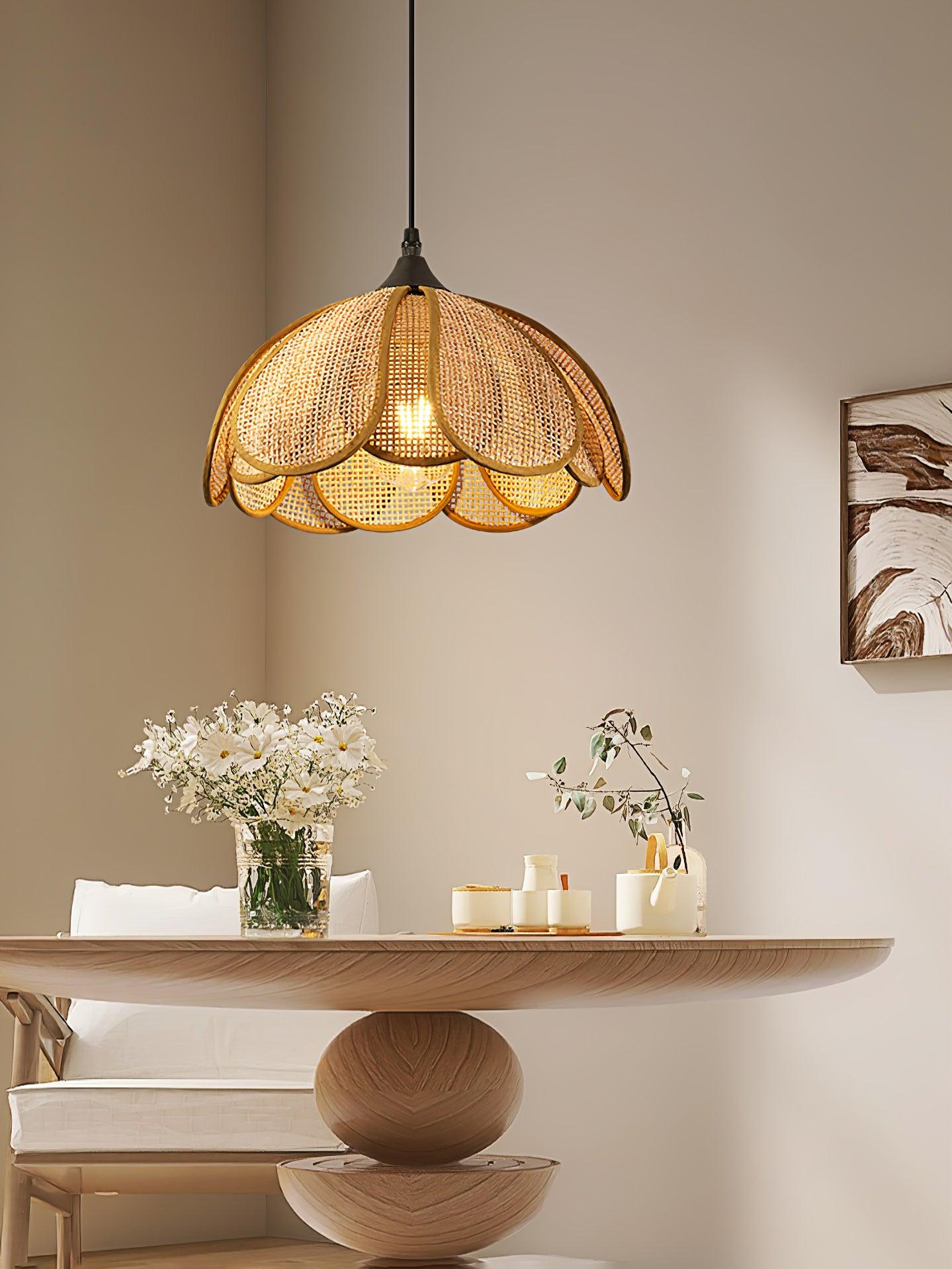 Bloom Rattan Pendant Lamp - Blowlighting