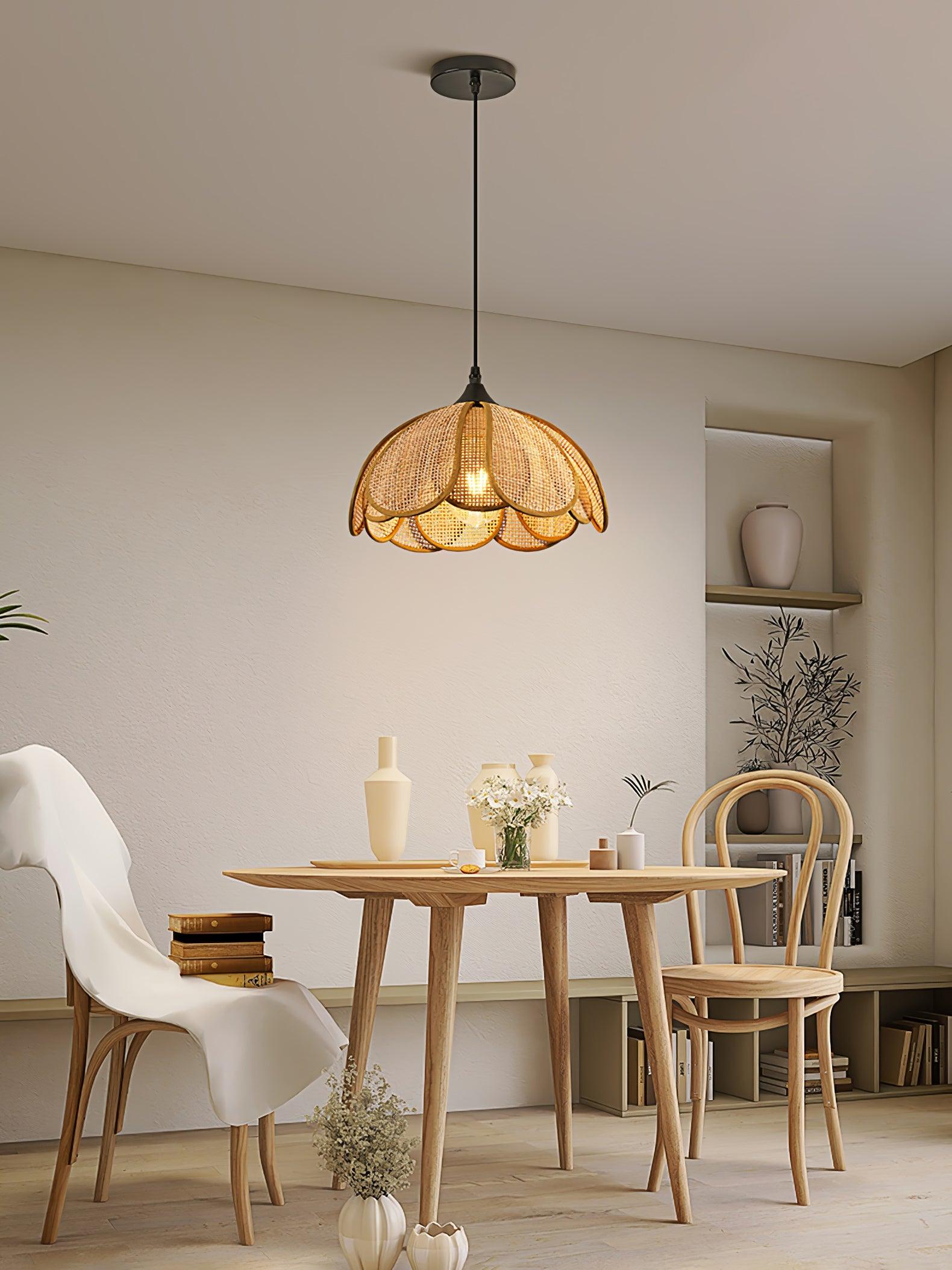 Bloom Rattan Pendant Lamp - Blowlighting