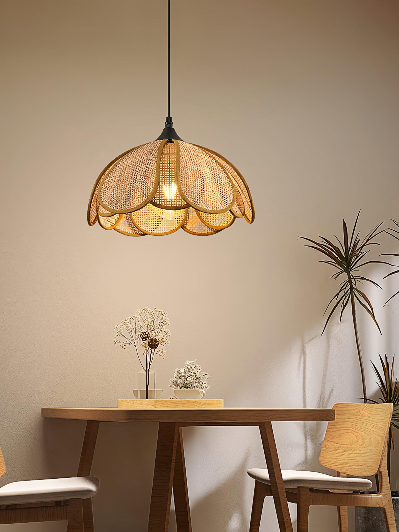 Bloom Rattan Pendant Lamp - Blowlighting