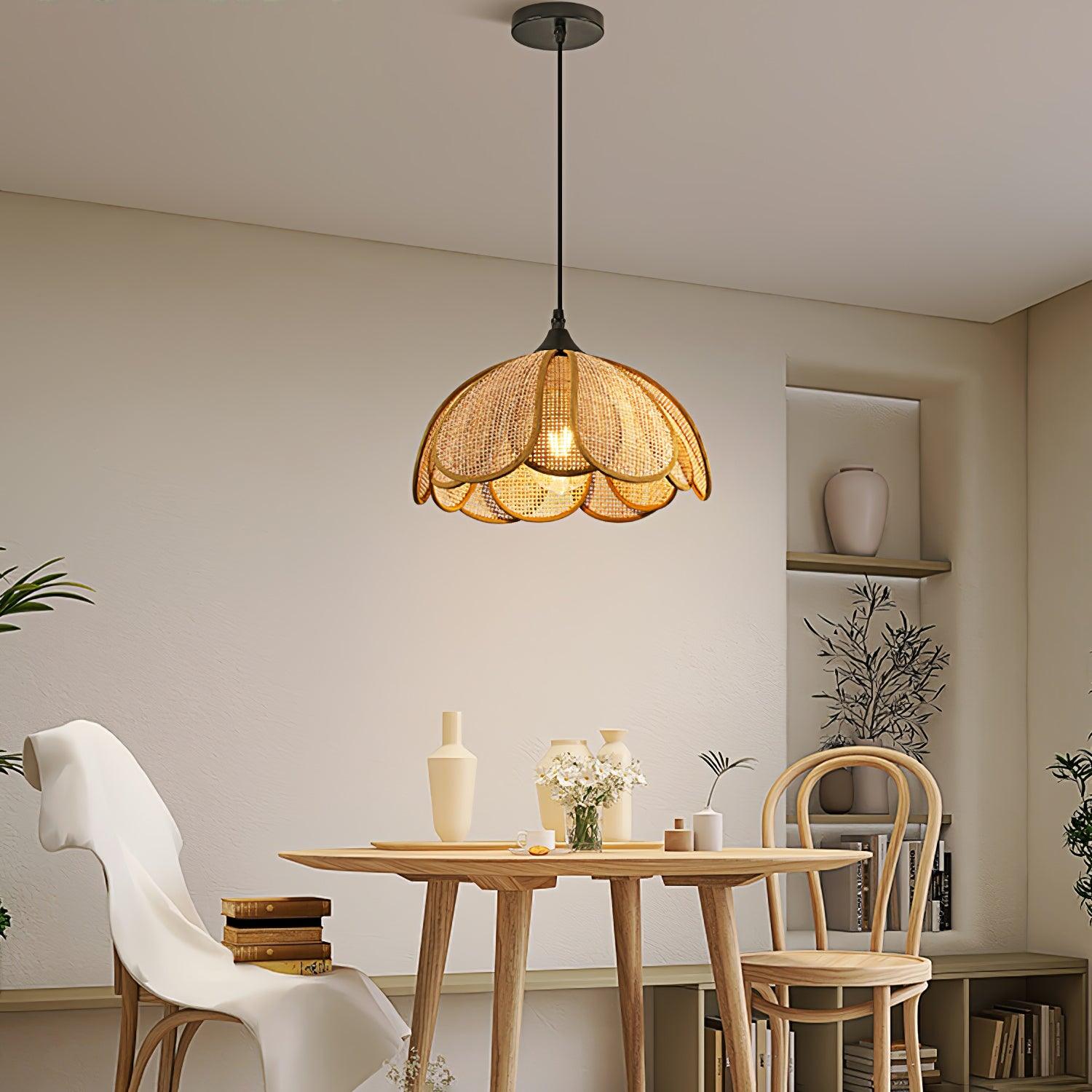 Bloom Rattan Pendant Lamp - Blowlighting