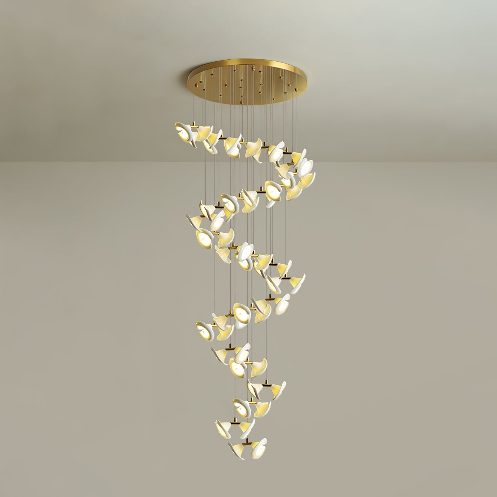 Ernoreth Art Deco Ceramic Chandelier - Blowlighting