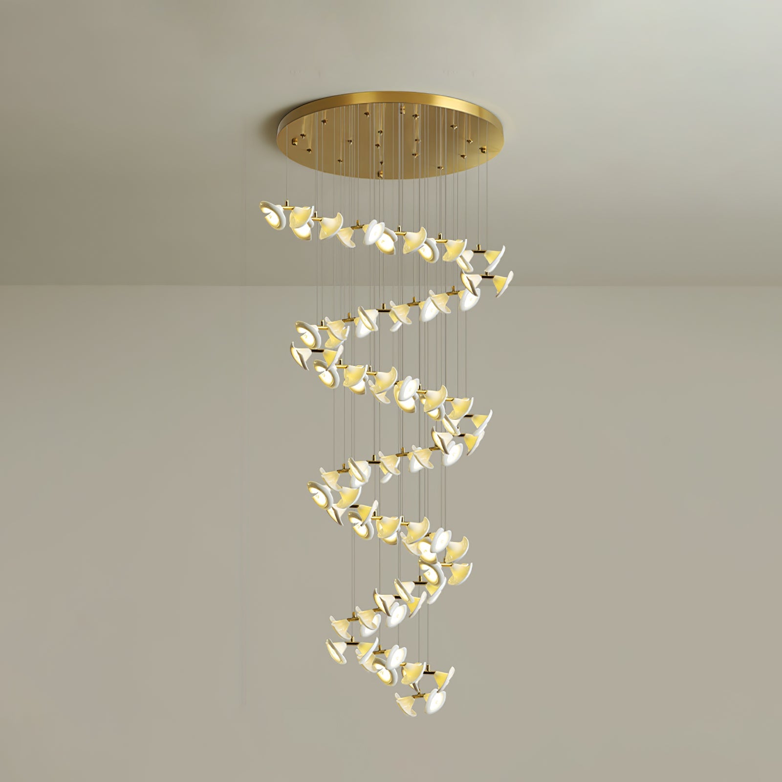 Ernoreth Art Deco Ceramic Chandelier - Blowlighting